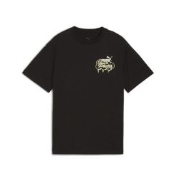 Młodzieżowa koszulka MID90s II z grafiką PUMA. Czarna bluzki damskie Puma, m, bez wzorów, młodzieżowe, bez kołnierzyka, bez ramiączek. W wyprzedaży za 74.00 zł.