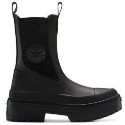 Buty Converse Chuck Taylor As Lugged Heel, Dla obu płci. Czarne obuwie sportowe damskie Converse, ze skóry, bez zapięcia, na fitness i siłownię. Za 690.00 zł.