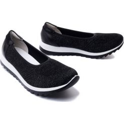 IGI&CO 1660000 recy/nero, półbuty damskie. Czarne półbuty damskie IGI&CO, bez wzorów, bez obcasa, na koturnie, bez zapięcia. Za 179.94 zł.