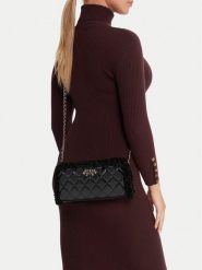 Guess Torebka Cristi Mini HWTG81 39720 Czarny. Czarne torebki wieczorowe damskie Guess, z aplikacjami, ze skóry, bez dodatków. Za 289.99 zł.
