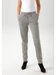 Aniston Spodnie w kolorze czarno-białym rozmiar: 40. Białe spodnie materiałowe damskie Aniston, bez wzorów, z materiału. Za 82.64 zł.