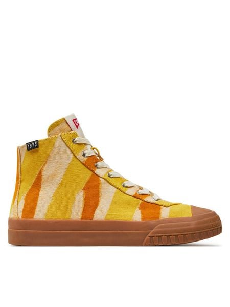 Camper Trampki K400541-022 Żółty. Żółte trampki damskie Camper, bez wzorów, z materiału, bez zapięcia. Za 439.99 zł.