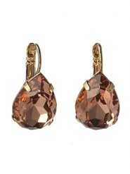 Otazu Pozłacane kolczyki z kryształami Swarovski rozmiar: onesize. Czerwone kolczyki damskie Otazu, z kryształem, pozłacane. Za 113.99 zł.