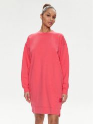 Replay Sukienka dzianinowa W9740C.000.23614P Różowy Relaxed Fit. Czerwone sukienki damskie Replay, bez wzorów, z bawełny, bez ramiączek. Za 339.99 zł.