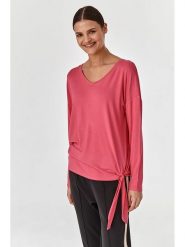 TATUUM Bluzka w kolorze różowym rozmiar: XL. Różowe bluzki damskie TATUUM, xl, bez wzorów, bez kołnierzyka, bez ramiączek. Za 30.42 zł.