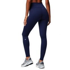 Damskie legginsy z wysokim stanem Fabletics Define. Niebieskie legginsy damskie FABLETICS, bez wzorów. Za 305.70 zł.