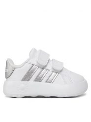 Adidas Sneakersy Grand Court 2.0 Cf I ID5274 Biały. Białe buty sportowe dziewczęce Adidas, bez wzorów, ze skóry, bez zapięcia. Za 119.99 zł.