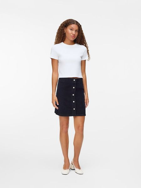 Vero Moda Spódnica sztruksowa w kolorze czarnym rozmiar: XL. Czarne spódnice damskie Vero Moda, na co dzień, xl, bez wzorów, ze sztruksu, mini. Za 87.81 zł.