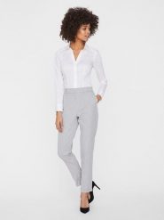 Vero Moda Spodnie chino w kolorze szarym rozmiar: XL/L32. Szare spodnie materiałowe damskie Vero Moda, bez wzorów. Za 86.99 zł.