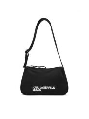 Karl Lagerfeld Jeans Torebka A3W30350 Czarny. Czarne torebki klasyczne damskie Karl Lagerfeld Jeans, z jeansu, bez dodatków. Za 509.99 zł.