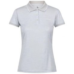 Koszulka turystyczna polo damska Remex II. Szare bluzki damskie Regatta, bez wzorów, z materiału, bez kołnierzyka, bez ramiączek. Za 161.00 zł.
