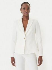 Rinascimento Marynarka CFC0128647003 Biały Regular Fit. Białe marynarki i żakiety damskie Rinascimento, l, bez wzorów, z syntetyku. Za 679.99 zł.