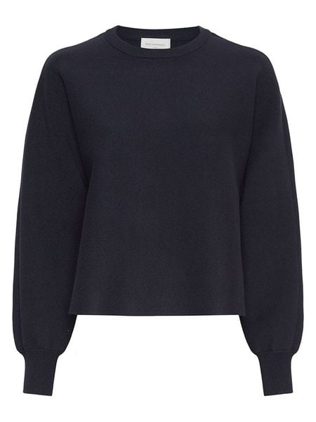 MOSS COPENHAGEN Sweter "Thami" w kolorze czarnym rozmiar: M/L. Czarne swetry klasyczne damskie Moss Copenhagen, l, bez kołnierzyka. Za 235.50 zł.