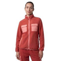 Damska trekkingowa kurtka polarowa Siroko Carezza-W Brick. Czerwone kurtki damskie SIROKO, na zimę, xs, bez wzorów, z materiału, bez kaptura. Za 279.00 zł.