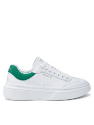 Skechers Sneakersy Cordova Classic 185060 Biały. Białe obuwie sportowe damskie Skechers, ze skóry, bez zapięcia. Za 239.99 zł.