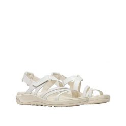 Sandały Merrell Harbor Backstrap Białe/Beżowe. Białe sandały damskie Merrell, bez wzorów, z materiału, bez obcasa, bez zapięcia. Za 577.00 zł.