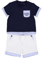 Birba Trybeyond Komplet t-shirt i spodenki 999 69014 00 Granatowy Regular Fit. Niebieskie spodnie niemowlęce Birba Trybeyond, bez wzorów, z bawełny. Za 139.99 zł.