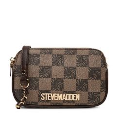 Torebka Steve Madden. Brązowe torebki wieczorowe damskie Steve Madden, bez wzorów, bez dodatków. Za 199.99 zł.