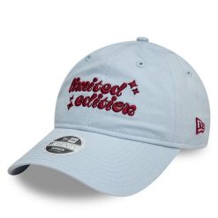 Czapka z daszkiem New Era. Niebieskie czapki z daszkiem damskie New Era, bez wzorów. Za 89.99 zł.