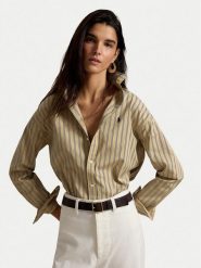 Polo Ralph Lauren Koszula 211910743511 Beżowy Regular Fit. Brązowe koszule damskie Polo Ralph Lauren, xs, bez wzorów, z bawełny, bez kołnierzyka, bez ramiączek. Za 859.99 zł.