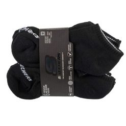 Skarpetki sportowe dla dorosłych 6pk Unisex 1/2 Terry Crew. Czarne skarpetki damskie Skechers, bez wzorów, z bawełny. Za 59.99 zł.