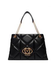 LOVE MOSCHINO Torebka JC4040PP1OLC0000 Czarny. Czarne torebki klasyczne damskie Love Moschino, ze skóry, bez dodatków. Za 1,099.00 zł.