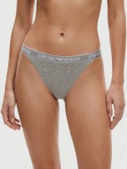 Emporio Armani Underwear Komplet stringów EW000405 AF19026 M8194 Szary. Szare komplety bielizny Emporio Armani Underwear, bez wzorów, z bawełny. Za 209.99 zł.