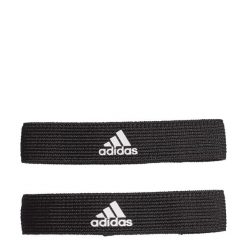 Taśmy podtrzymujące getry. Czarne legginsy sportowe damskie Adidas, s, bez wzorów, z materiału, do piłki nożnej. Za 34.95 zł.