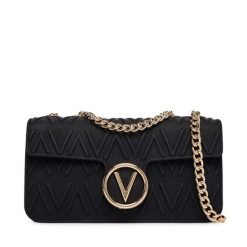 Torebka Valentino. Czarne listonoszki damskie Valentino, bez wzorów, bez dodatków. Za 419.99 zł.