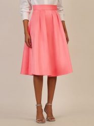 APART Spódnica w kolorze koralowym rozmiar: 42. Czerwone spódnice damskie Apart, bez wzorów, midi. Za 162.11 zł.