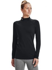 Under Armour Koszulka funkcyjna "HeatGear Authentics" w kolorze czarnym rozmiar: L. Czarne koszulki damskie Under Armour, l, bez wzorów, z materiału, bez kołnierzyka, bez ramiączek. Za 139.20 zł.