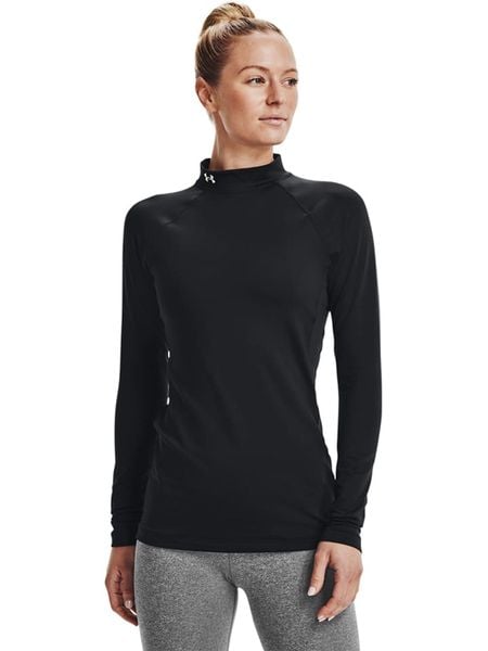 Under Armour Koszulka funkcyjna "HeatGear Authentics" w kolorze czarnym rozmiar: L. Czarne koszulki damskie Under Armour, l, bez wzorów, z materiału, bez kołnierzyka, bez ramiączek. Za 139.20 zł.