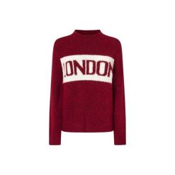 Sweter damski Pepe Jeans Hilda. Brązowe swetry klasyczne damskie Pepe Jeans, na zimę, z jeansu, bez kołnierzyka. Za 344.35 zł.