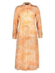 Miss goodlife Sukienka "Palm Paradise" w kolorze kremowo-pomarańczowym rozmiar: S. Pomarańczowe sukienki damskie miss goodlife, bez wzorów, z wiskozy, bez ramiączek. Za 155.15 zł.