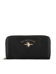 U.S. Polo Assn. Portfel WIUXT6207WVP Czarny. Czarne portfele damskie U.S. Polo Assn., bez wzorów. Za 129.99 zł.