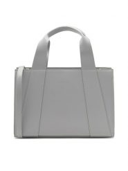 Simple Torebka MLS-J-011-05 Szary. Szare torebki klasyczne damskie Simple, ze skóry, bez dodatków. Za 219.99 zł.