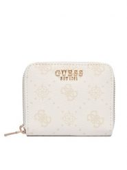 Guess Portfel Emelie Logo SWGP99 28137 Kremowy. Białe portfele damskie Guess, z aplikacjami, ze skóry. Za 192.99 zł.