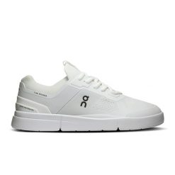 ON THE ROGER Spin White | Black Sneakersy damskie. Białe obuwie sportowe damskie On, z materiału, bez zapięcia, tenisowe. Za 524.99 zł.