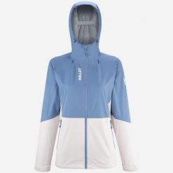 Kurtka turystyczna damska Millet Fitz Roy Jkt W wodoodporna regular fit. Białe kurtki damskie Millet, na zimę, l, bez wzorów, z hardshellu, bez kaptura. W wyprzedaży za 608.10 zł.