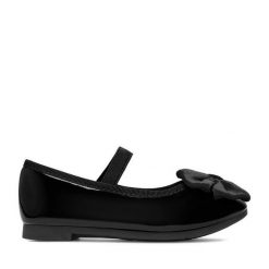 Baleriny DeeZee. Czarne baleriny dziewczęce DeeZee, bez wzorów, bez obcasa, bez zapięcia. Za 59.99 zł.