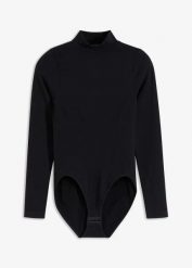 Body shape bezszwowe, średni stopień modelowania sylwetki. Czarne body i gorsety bonprix, bez wzorów. Za 124.99 zł.
