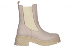 Botki Bayla-161 188 1101 24 Silver Grey 161411, Beżowy, Skóra naturalna - 40. Brązowe botki damskie Bayla, na zimę, z gumy, militarne, bez obcasa, na platformie, bez zapięcia. W wyprzedaży za 224.10 zł.