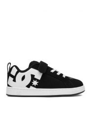 DC Shoes Sneakersy EO-COURT GRAFFIK ELASTIC TODDLER DC02547002 Czarny. Czarne buty sportowe chłopięce DC Shoes, ze skóry, bez zapięcia. Za 199.99 zł.
