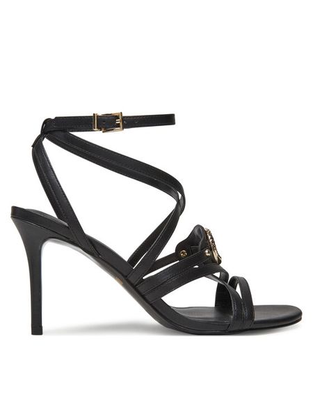 Just Cavalli Sandały 78RA3S34 ZS984 Czarny. Czarne sandały damskie Just Cavalli, bez wzorów, ze skóry, bez obcasa, na szpilce, bez zapięcia. Za 859.99 zł.