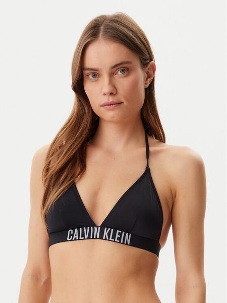 Calvin Klein Swimwear Góra od bikini KW0KW02854 Czarny. Czarne bikini Calvin Klein Swimwear, bez wzorów, z syntetyku. Za 139.99 zł.