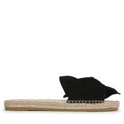 Espadryle Manebi. Czarne espadryle damskie Manebi, bez wzorów, bez obcasa. Za 449.99 zł.