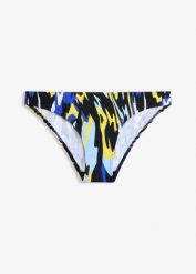Sportowe figi bikini z szybkoschnącego materiału. Czarne bikini bonprix, bez wzorów. Za 19.99 zł.