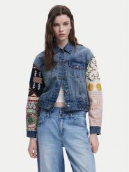 Desigual Kurtka jeansowa Cassid 25SWED59 Niebieski Regular Fit. Niebieskie kurtki damskie Desigual, m, bez wzorów, z bawełny, bez kaptura. Za 429.99 zł.