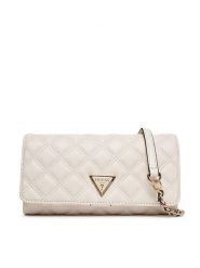 Guess Torebka Giully II Mini HWQG96 73750 Écru. Torebki wieczorowe damskie Guess, z aplikacjami, ze skóry, bez dodatków. Za 299.99 zł.