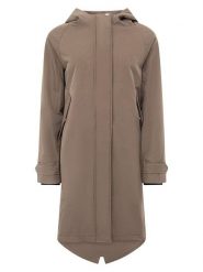 Zwillingsherz Parka "Keep Smiling" w kolorze jasnobrązowym rozmiar: L. Brązowe parki damskie Zwillingsherz, l, bez kaptura. Za 357.45 zł.